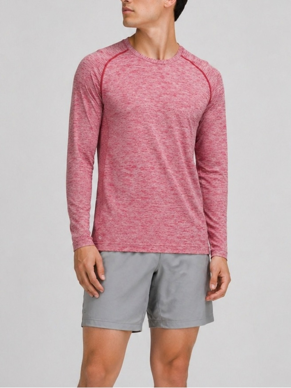 Lululemon Metal Vent Tech Long Sleeve Shirt Men’s S Red Pink Heather Running Gym
